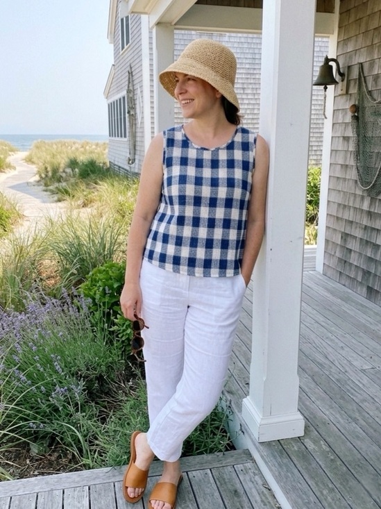 dressbarn Tops - Dressbarn Vtg Gingham Tank Size 14/16